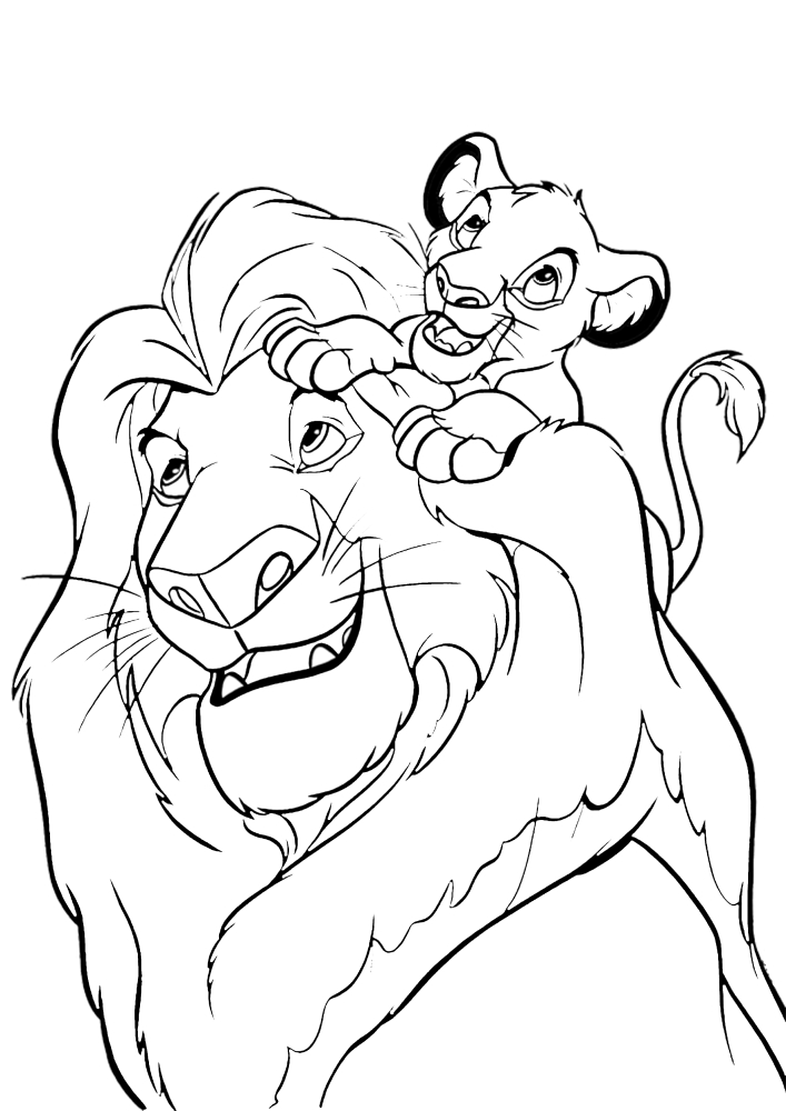 Simba e pai